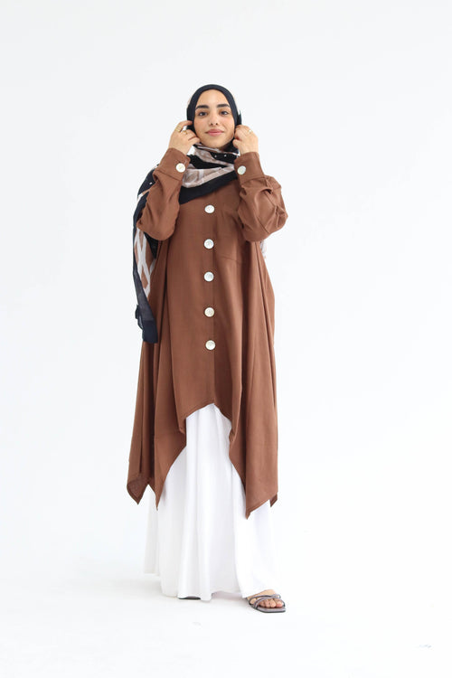 Asymmetric Linen Shirt