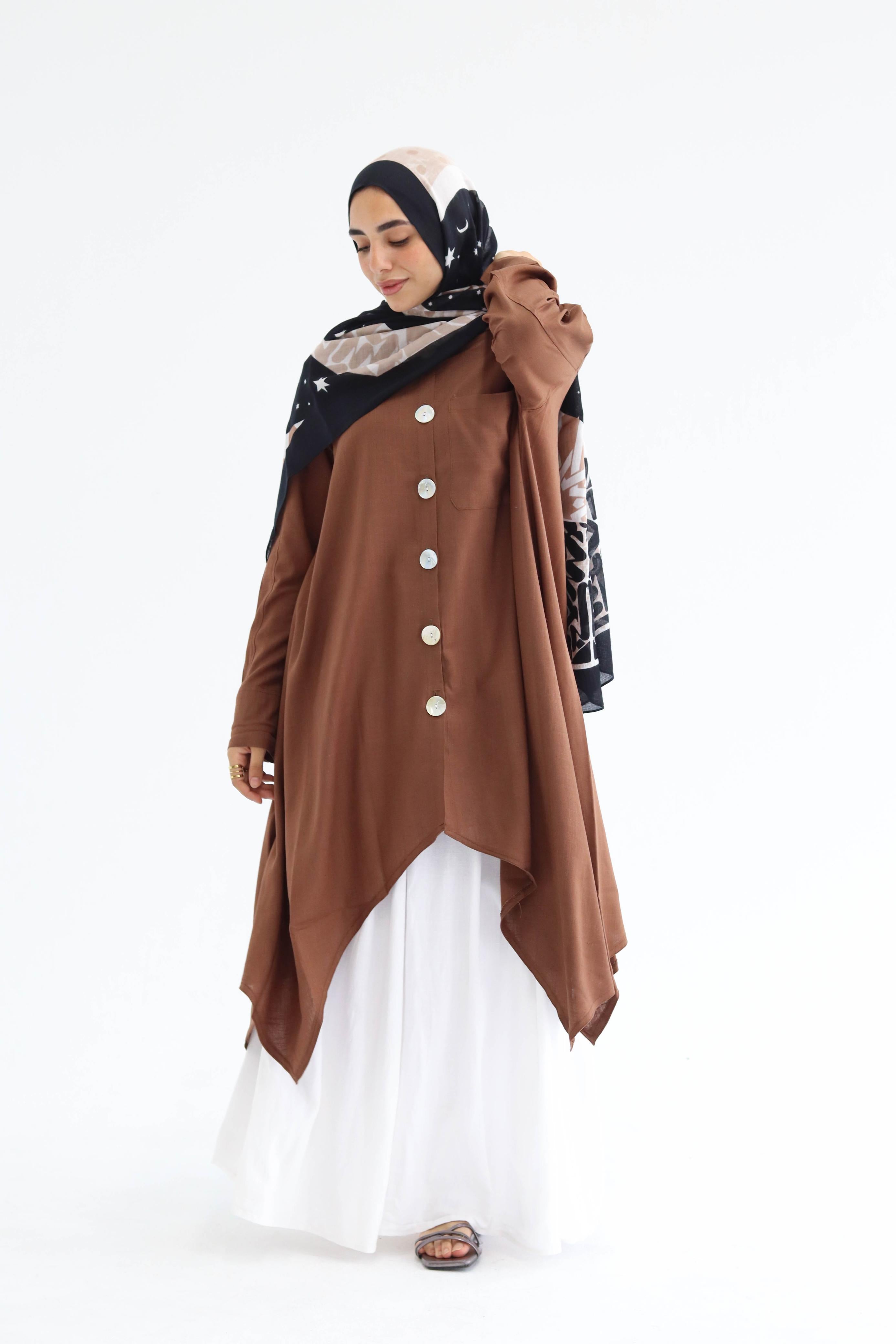 Asymmetric Linen Shirt