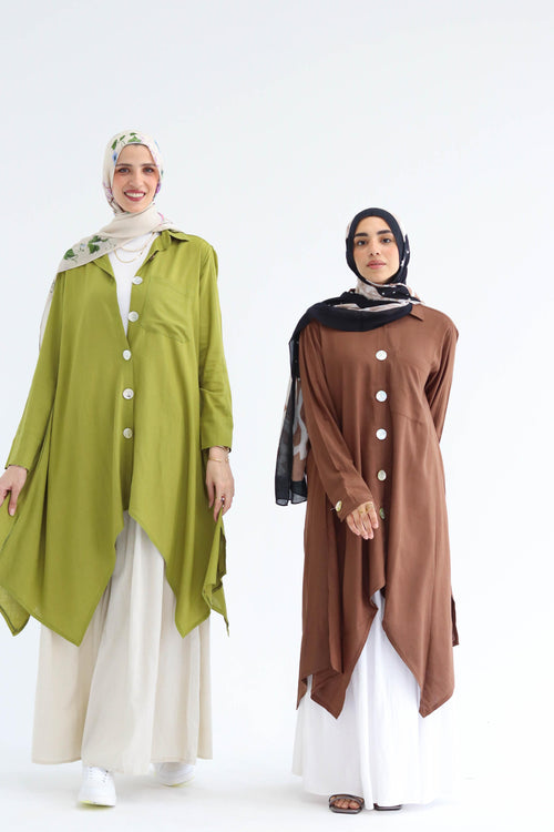 Asymmetric Linen Shirt