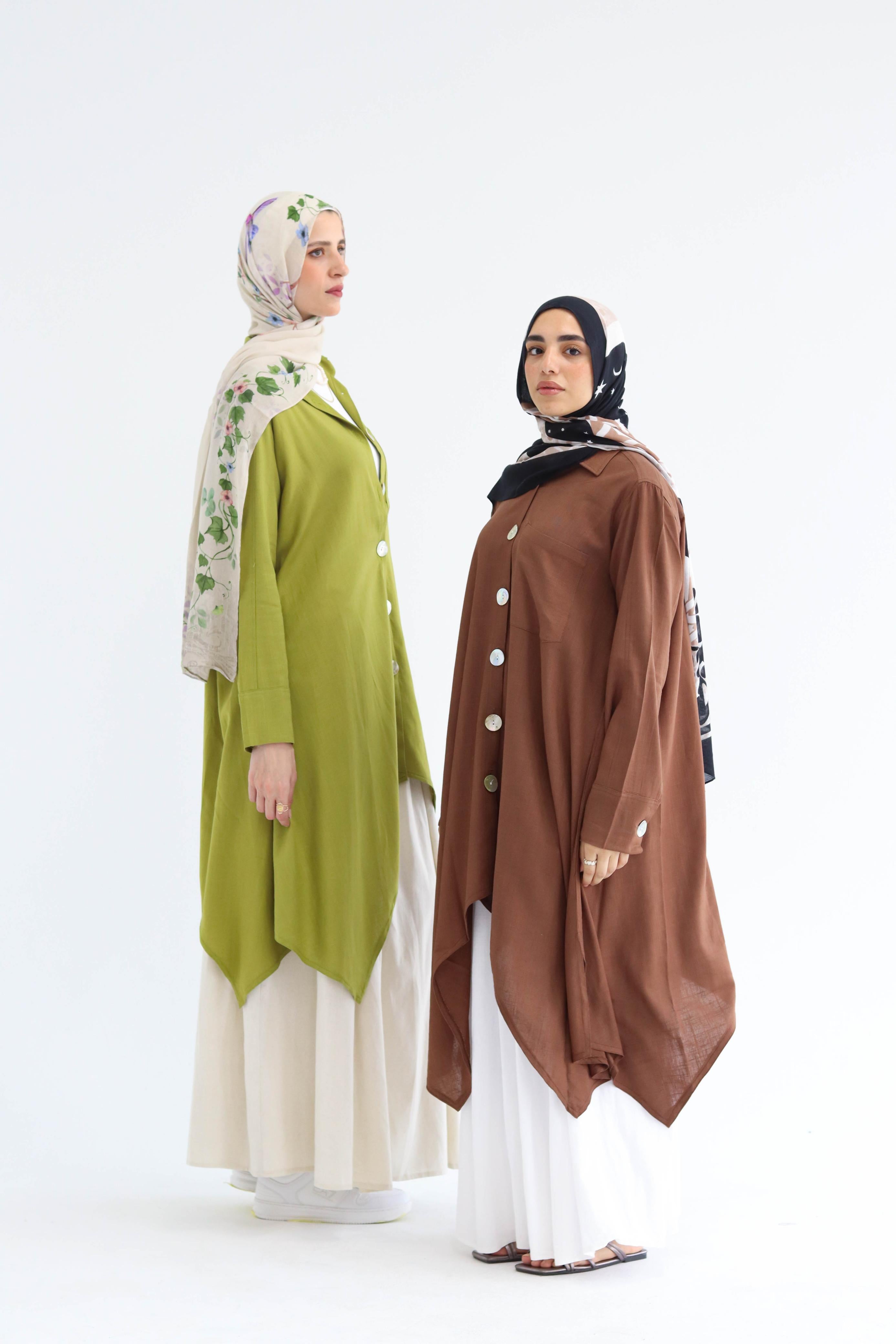 Asymmetric Linen Shirt