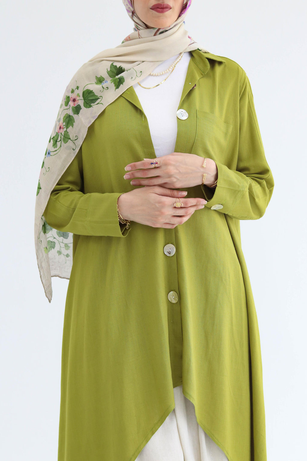 Asymmetric Linen Shirt