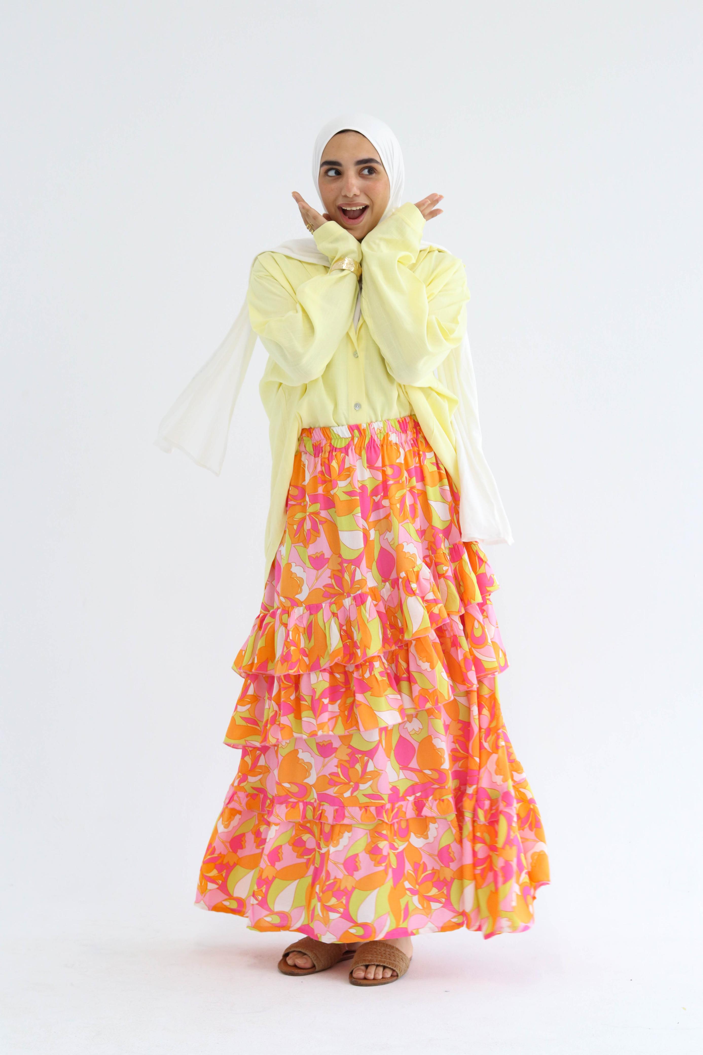 Ruffled Skirt