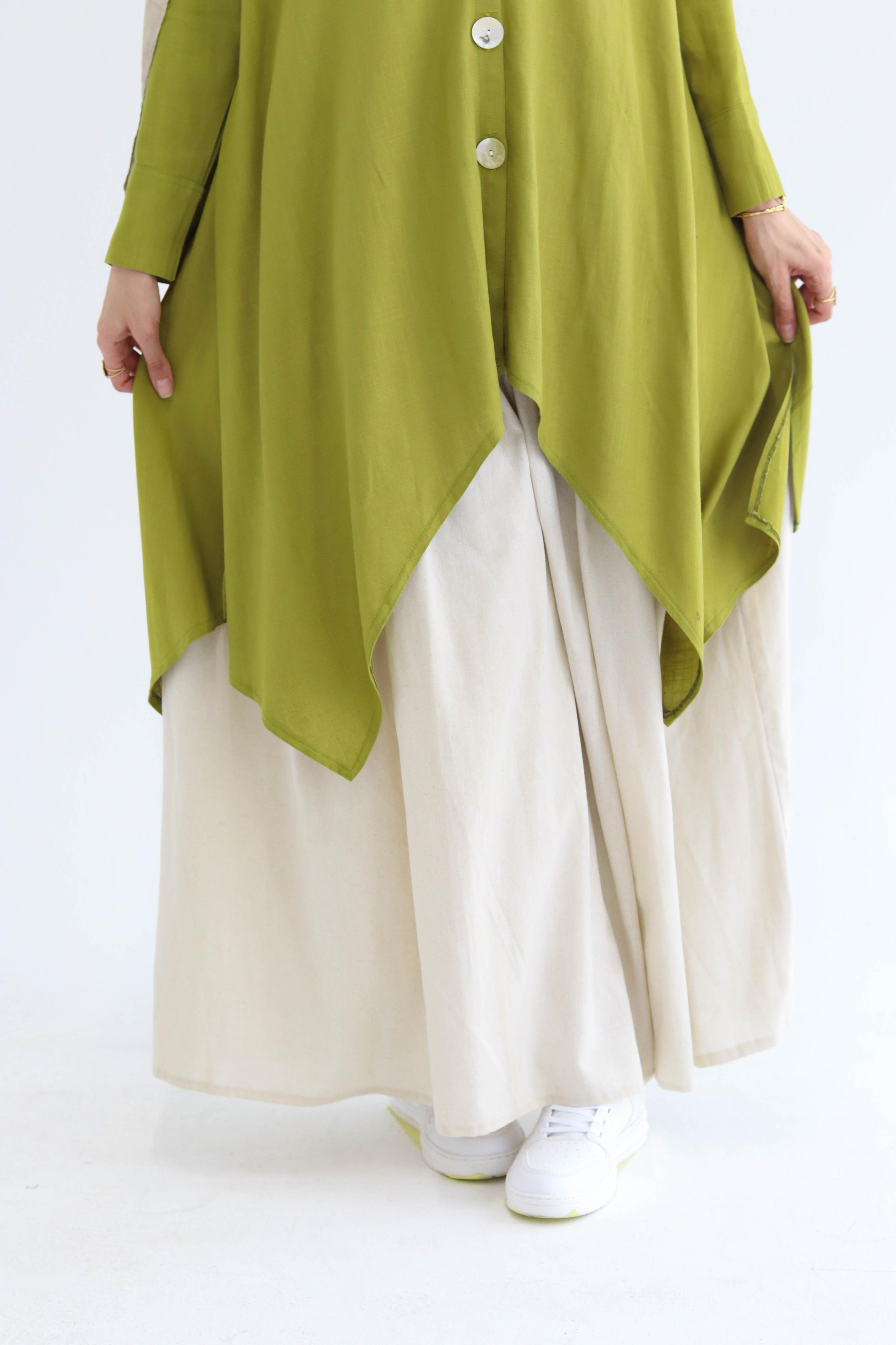 Asymmetric Linen Shirt